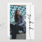 TRENDY FORMAL BUDGET Fotografie aankondiging (Voorkant / Achterkant)