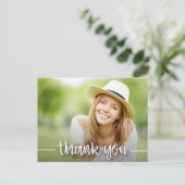 Trendy Foto Afstuderen Bedankt Briefkaart (Staand voorkant)