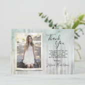 Trendy Foto Afstuderen Bedankt kaarten (Staand voorkant)