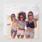 Trendy Foto Bruidsmeisje Verzoek Kaart Notitiekaartje (Achterkant)