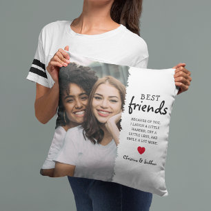 Trendy Foto & Citaat voor Beste Vriendinnen Best Kussen