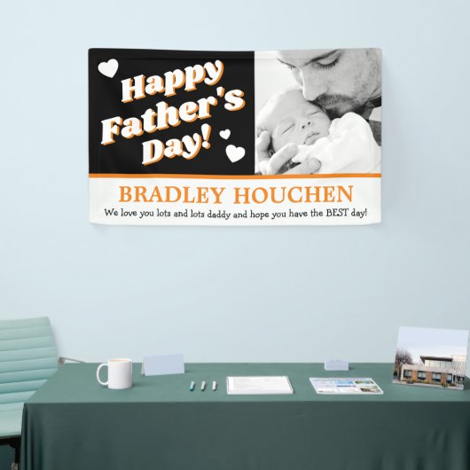 Trendy foto Happy Vaderdag Spandoek (Beurs)