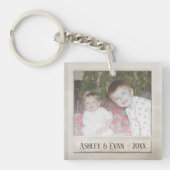 Trendy Foto Lijst met één foto Sleutelhanger (Voorkant)