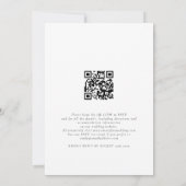 Trendy Foto QR Informal Script Weddenschappen uitn Kaart (Achterkant)