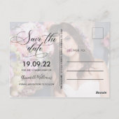 Trendy foto Sweet 16 Save The Date-ansichtkaart Briefkaart (Achterkant)