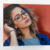 Trendy Foto Trivoudig Afstuderen Aankondiging (Binnenzijde eerst)