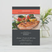 TRENDY FOTO ZWART ROOD GRAND OPENING CEREMONIE KAART (Staand voorkant)