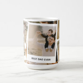 Trendy Fotocollage 'Beste papa ooit' Koffiemok