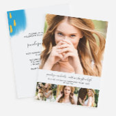 Trendy Fotocollage en Splashes Graduation Party Kaart