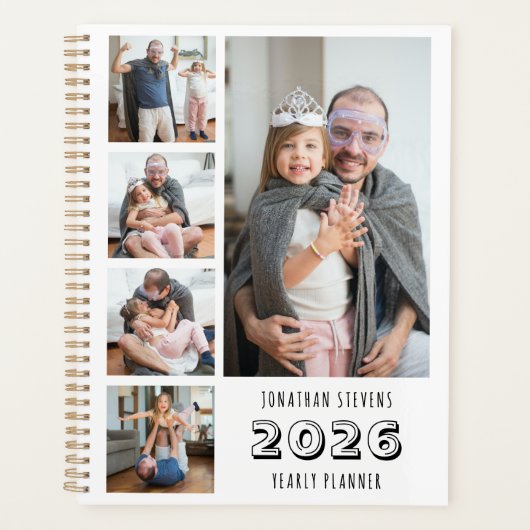 Trendy fotostrip jaarlijks planner (Voorkant)