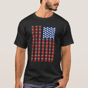 Trendy Fourth of July Red Solo Cup Beer Pong USA T-shirt
