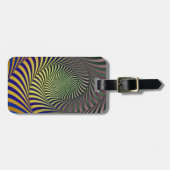 Trendy Fractal Swirl Pattern Bagagelabel (Voorkant horizontaal)