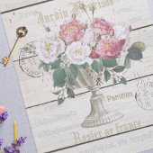 Trendy  Franse kunstzinnige Ephemera rustiek hout Tissuepapier