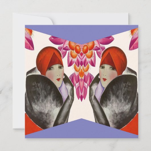 TRENDY FRIENDS INVITATION ~ EZ OM AAN TE PASSEN! KAART (Voorkant)