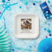 Trendy Friendsgiving Horse Papieren Bordje (Feest)