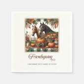 Trendy Friendsgiving Horse Servet (Voorkant)