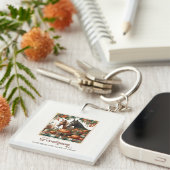 Trendy Friendsgiving Horse Sleutelhanger (Voorkant Rechts)