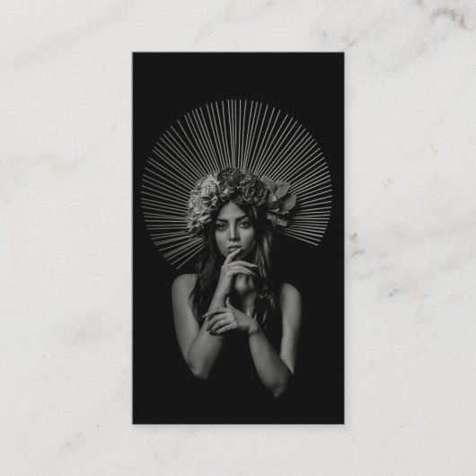 Trendy Full Photo Simple Photography Visitekaartje (Voorkant)