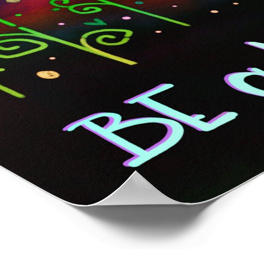 Trendy Fun Bloemen Leuke Menselijke Quote Inspirer Poster (Hoek)