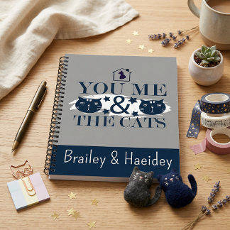 Trendy fun contemporary modern stylish spiral Notitieboek