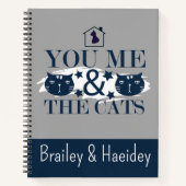  Trendy fun contemporary modern stylish  spiral  Notitieboek (Voorkant)