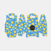 Trendy Fun Rustic Waterverf Citrus Lemon Pattern Bedankdoosjes (Uitgevouwen)