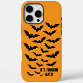 Trendy Funky Sinaasappel Spooky Halloween Vleermui Case-Mate iPhone Case (Achterkant)