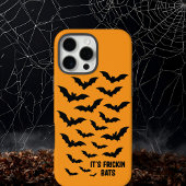 Trendy Funky Sinaasappel Spooky Halloween Vleermui Case-Mate iPhone Case