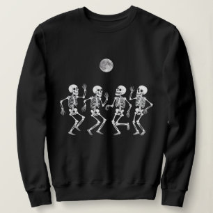 Trendy  Funny Dancing Skeleton Halloween Trui