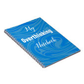 Trendy Funny Overthinking Notitieboek Journal (Rechterzijde)