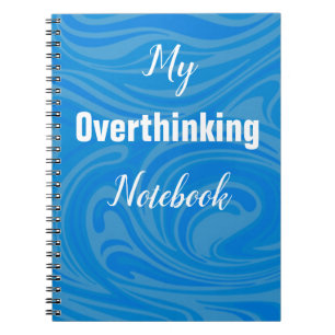 Trendy Funny Overthinking Notitieboek Journal