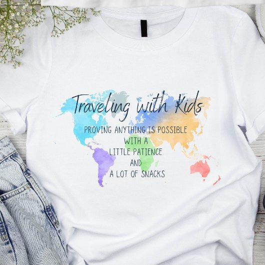 Trendy Funny Parent's Travel met Kind's T-shirt
