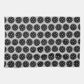 Trendy Funny Pickleball Zwart en Grijs Theedoek (Horizontaal)