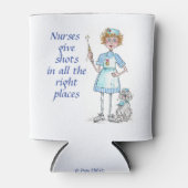 Trendy Funny Statement Nurses geven show Blikjeskoeler (Voorkant)