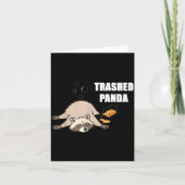 Trendy Funny Trashed Panda Drunk Raccoon Lovers Me Kaart (Voorkant)