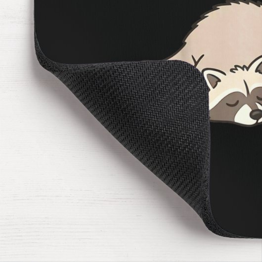 Trendy Funny Trashed Panda Drunk Raccoon Lovers Me Muismat (Hoek)