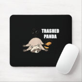 Trendy Funny Trashed Panda Drunk Raccoon Lovers Me Muismat (Met muis)