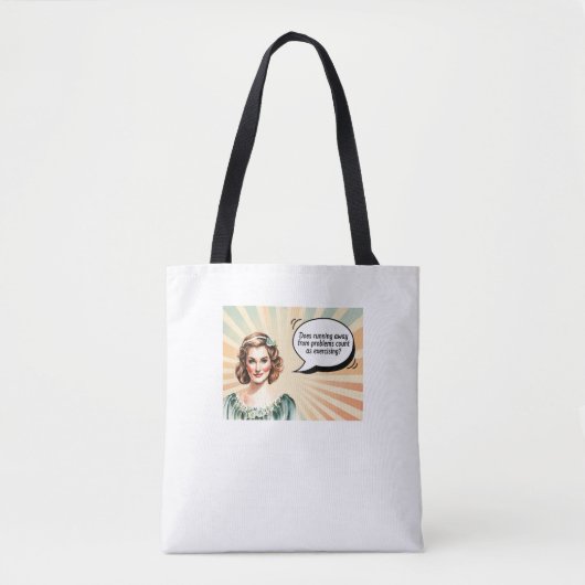Trendy Funny Vrouwen Quote Canvas tas (Voorkant)