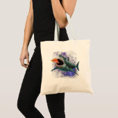 Trendy Galactic Pizza Shark Humor Tote Bag (Voorkant (product))