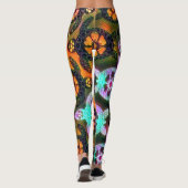 Trendy Galaxy Nebula Hawaiian Zee Turtle Dance Leggings (Achterkant)