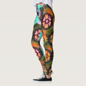 Trendy Galaxy Nebula Hawaiian Zee Turtle Dance Leggings (Links)