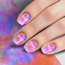 Trendy Galaxy Paarse Roze Ombre Tie kleurstof