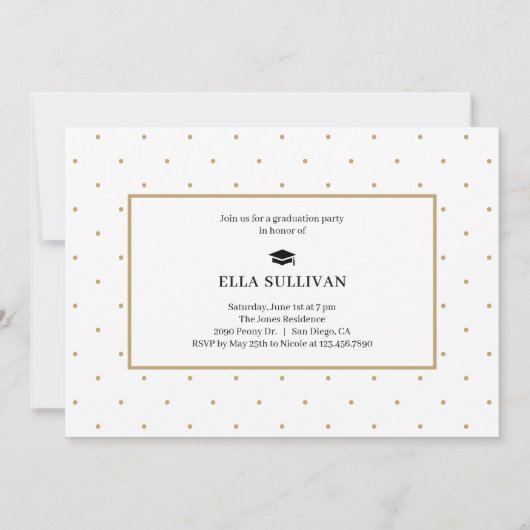 Trendy Gallery Editable Color Photo Afstuderen Kaart (Achterkant)