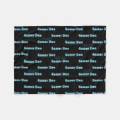 Trendy GAMERS DEN Cozy Deken met NAAM Neon Look (Voorkant (Horizontaal))