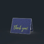 TRENDY GAMING Bar Mitzvah marineblauw limoen Bedankkaart<br><div class="desc">door kat massard >>> www.simplysweetPAPERIE.com << Een eenvoudig ontwerp voor uw DANK U FLAT KAARTEN - aan uw belangrijkste uitnodigingen. Houd van het ontwerp, maar wil graag enkele wijzigingen zien - een ander kleurenschema, product, een foto toevoegen of aangepast voor een andere gelegenheid - geen zorgen neem gewoon contact met...</div>