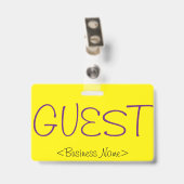 Trendy "GAST" Badge (Back with Clip)