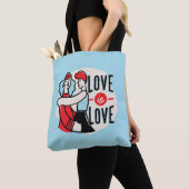 Trendy Gay Pride Love is Love Lesbisch Koppel Tote Bag (Dichtbij)
