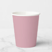 Trendy gedempt Roos / roze papieren bekers (Links)