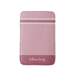Trendy gedempt roze - Stripes Badmat