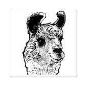 Trendy gedetailleerde Llama Rubberstempel (Afrduk)